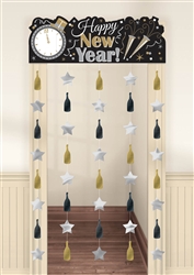 Happy New Year Door Curtain | New Year's Eve Hanging Decorations