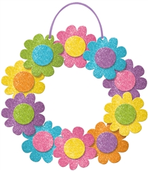 Spring Wreath w/Ribbon Hanger | Party Supplies