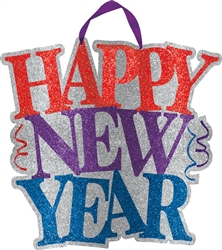 Happy New Year Medium Glitter Sign