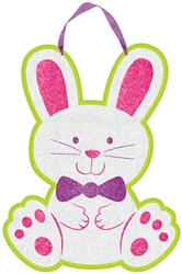 Bunny Sign with Ribbon Hanger | Party Supplies