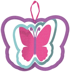 Butterfly Spinning Decoration w/Ribbon Hanger | Party Supplies