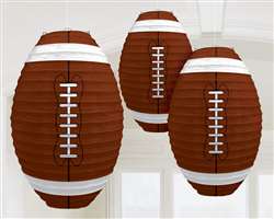 Football-Shaped Paper Lanterns | Sports Decorations