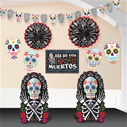 Black & Bone Room Decorating Kit | Halloween Party Supplies