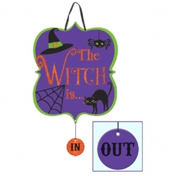 Witch Medium Sign w/Dangler | Party Supplies