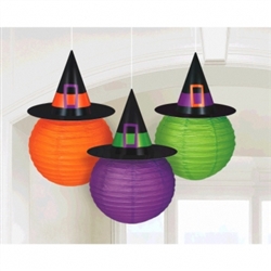 Lanterns With Witch Hats | Party Supplies