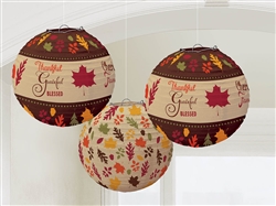 Autumn Words Lanterns | Party Supplies