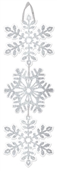 Snowflake Medium Hanging Sign | Party Supplies