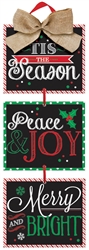 Christmas Sayings Medium Hanging Sign | Party Supplies