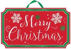 Merry Christmas Large Sign | Party Supplies