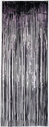 Black Metallic Curtains | Party Supplies