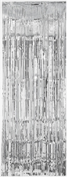 Silver Metallic Curtains | Party Supplies