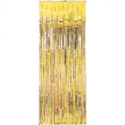 Gold Metallic Fringed Table Skirt | Party Supplies