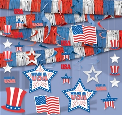 Patriotic Giant Room Decorating Kit | Party Supplies