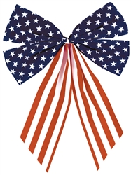 Patriotic American Flag 4-Loop Bows | Party Supplies