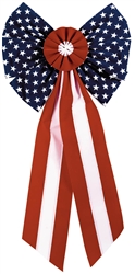 Patriotic Stars & Stripes - Large Bow | Party Supplies