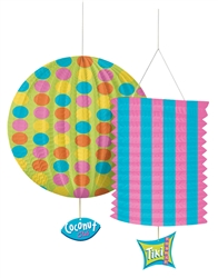 Tiki Lounge Party Paper Lanterns | Luau Party Supplies