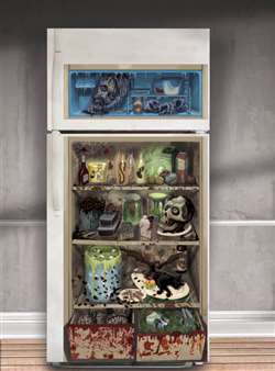 Halloween Refrigerator Door Cover | Haunted House Decorations