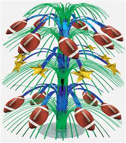 Football Foil Cascade Centerpiece | Football Party Decorations