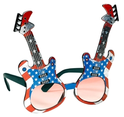 Patriotic Guitar Glasses | Party Supplies