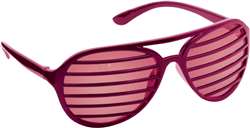 Burgundy Slot Glasses