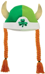 Viking Hat w/Braids | St. Patrick's Day Viking Hat
