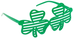 Shamrock Plastic Slot Glasses | Party Glasses