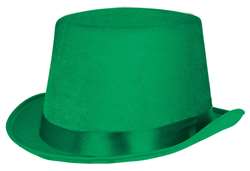 Green Velour Top Hat