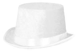 White Velour Top Hat