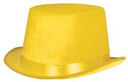 Yellow Velour Top Hat