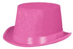Pink Velour Top Hat