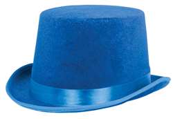 Blue Velour Top Hat