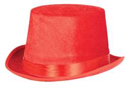 Red Velour Top Hat