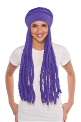 Purple Dread Wig Cap | Party Supplies
