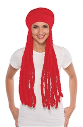 Red Dread Wig Cap | Party Supplies