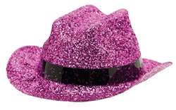 Pink Mini Glitter Cowboy Hat