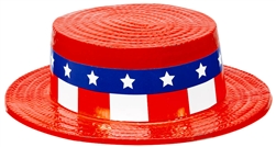 Patriotic Skimmer Hat | Party Supplies