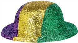 Glitter Mini Plastic Derby | Mardi Gras Party Supplies