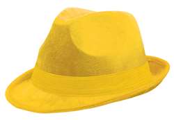 Yellow Fedora Hat | Party Supplies