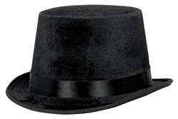 Black Velour Top Hat | Party Supplies