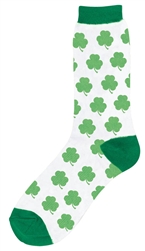 St. Patrick's Day Crew Socks - Shamrocks | St. Patrick's Day Party Apparel