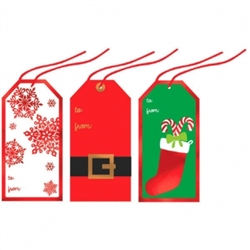 Tape-On Jumbo Christmas Tag | Party Supplies