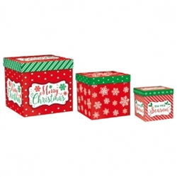 Modern Christmas Assortment Pop-Up Gift Boxes | Party Supplies