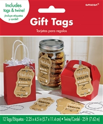 Kraft Container Tags | Party Supplies
