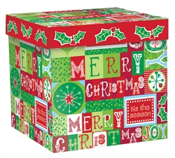 Holiday Messages Medium Pop-Up Gift Box | Party Supplies