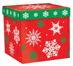Christmas Snowflake Medium Pop-Up Gift Box | Party Supplies