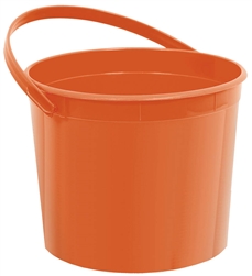 Orange Bucket With Handles | Party Supplies