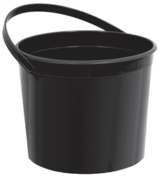 Black Bucket with Handles | Party Supplies