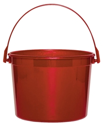 Red Plastic Bucket | Party bucket