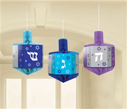 Dreidel Honeycomb Decorations | Party Supplies