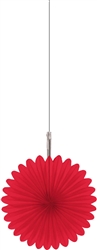 Red Mini Fan Hanging Decorations | party supplies